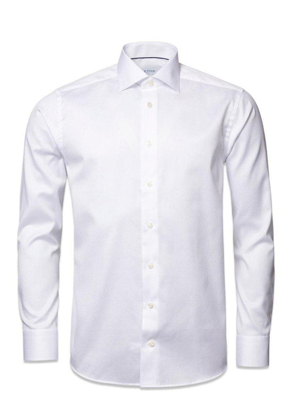 Etons Slim - Signature Twill - Hvid. Køb shirts her.