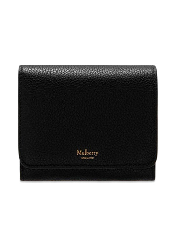 Small Continental French Purse - Black-Wallet/Purse-Mulberry-Butler Loftet