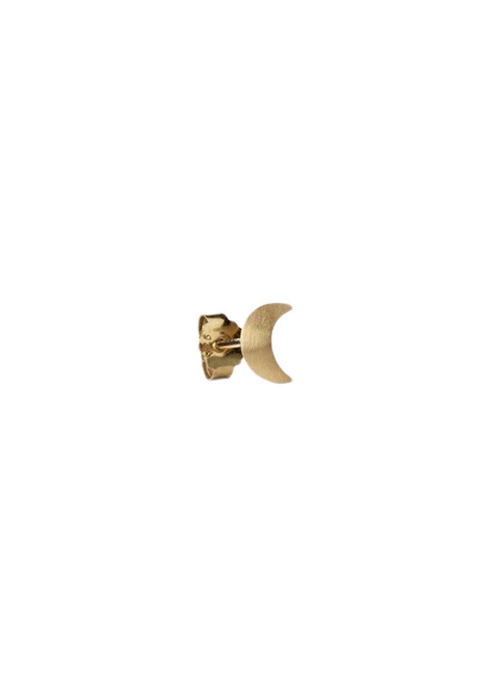 Small Half Moon Stud - Gold-Plated Silver-Jewellery-Jane Kønig-Butler Loftet