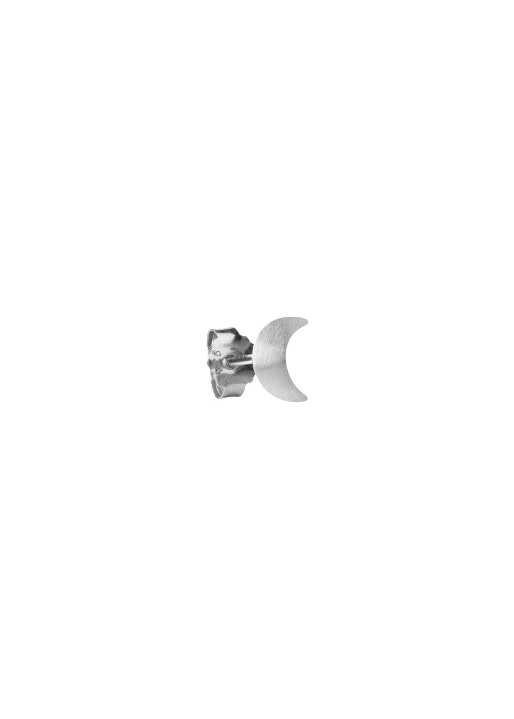 Small Half Moon Stud - Sterling Silver-Jewellery-Jane Kønig-Butler Loftet