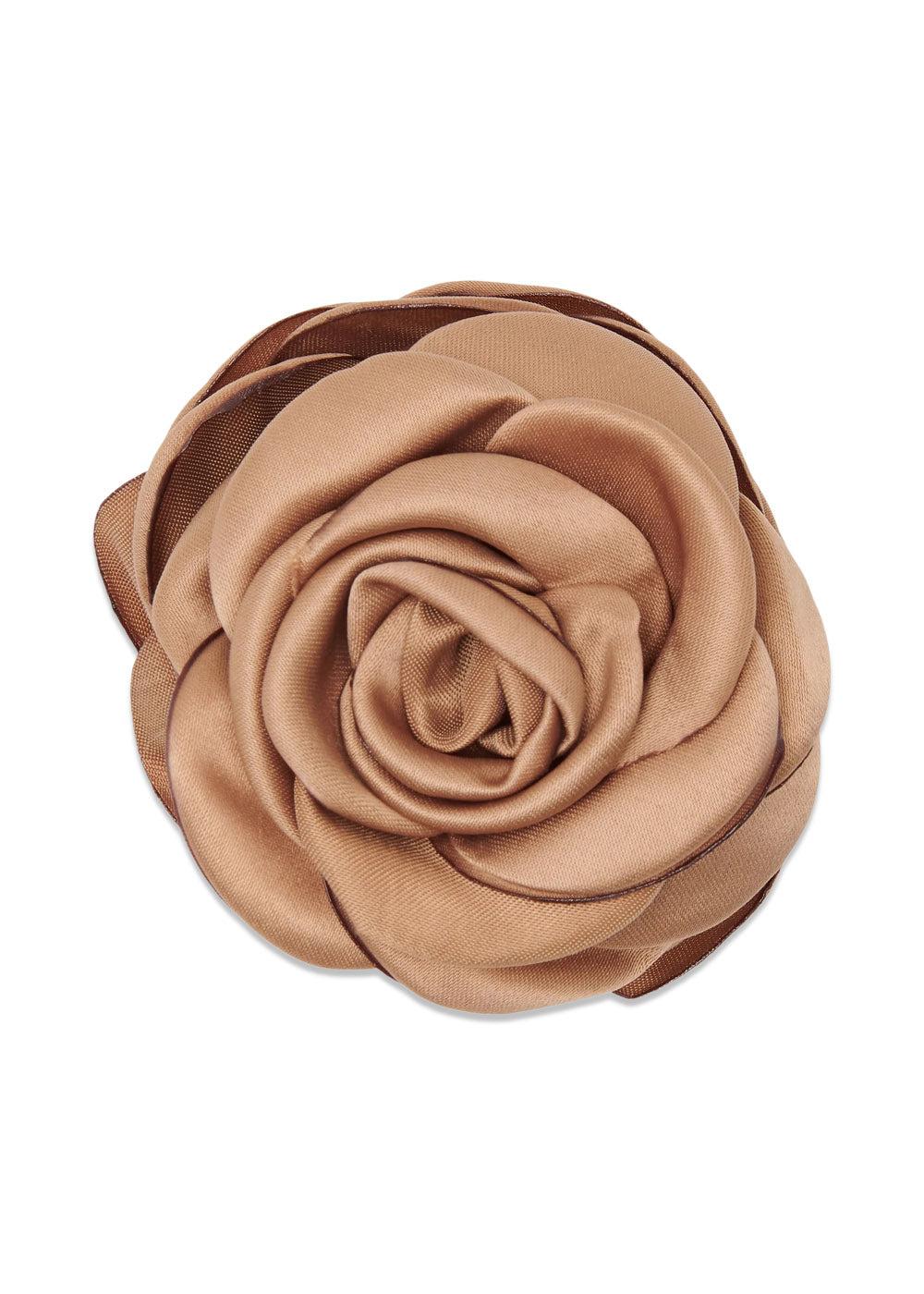 Small Satin Rose Claw - Latte-Accessories-PICO-Butler Loftet