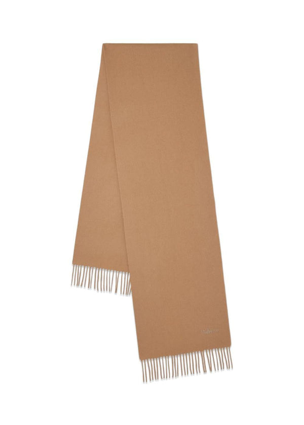 Small Solid Merino Wool Scarf 30 x 200 - Camel-Scarf-Mulberry-Butler Loftet