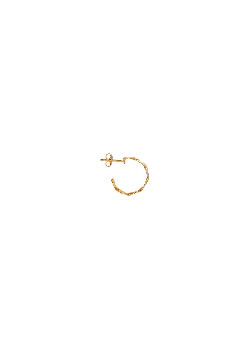 Small Wavy Hoop - Goldplated-Jewellery-Jane Kønig-Butler Loftet