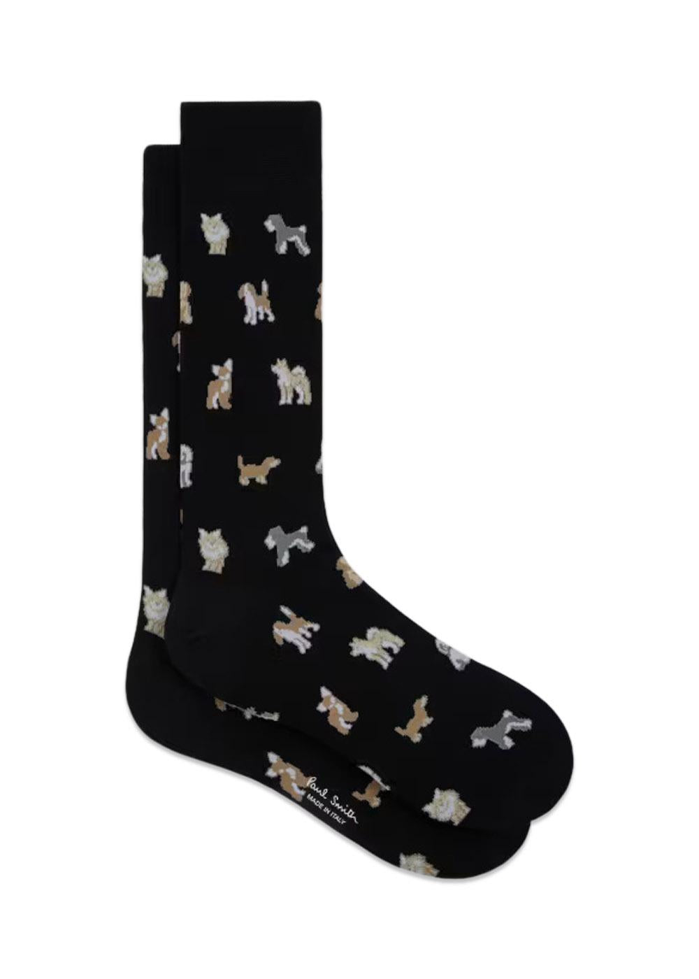 Sock Kyoto Dogs - Black-Socks/stockings-Paul Smith - PS-Butler Loftet