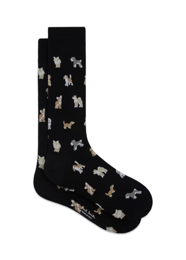 Sock Kyoto Dogs - Black-Socks/stockings-Paul Smith - PS-Butler Loftet