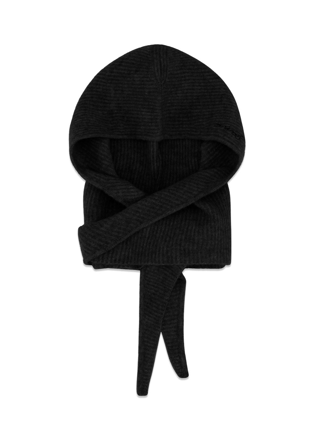 Soft Wool Balaclava - Black