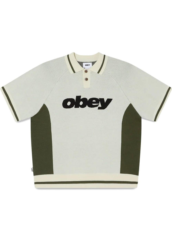 Sport Polo Sweater - Unbleached Multi-T-shirts-OBEY-Butler Loftet