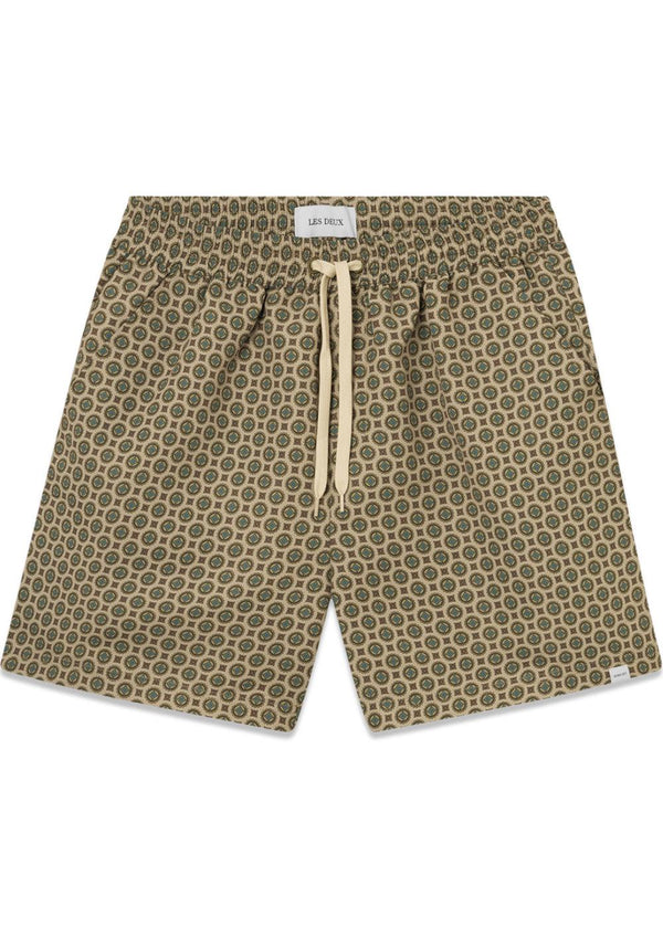 Stan AOP Swim Shorts 2.0 - Light Desert Sand/Cherrywood