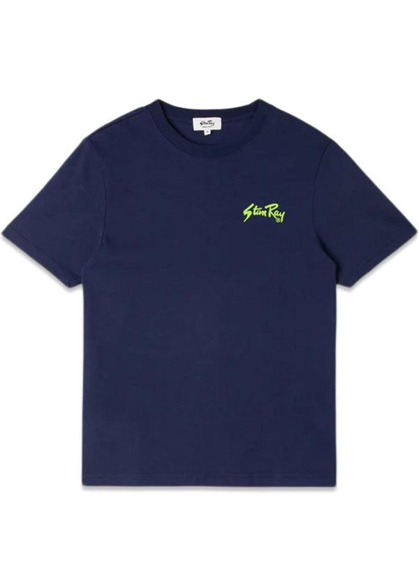 Stan og tee - Navy/Lime Green-T-shirts-Stan Ray-Butler Loftet