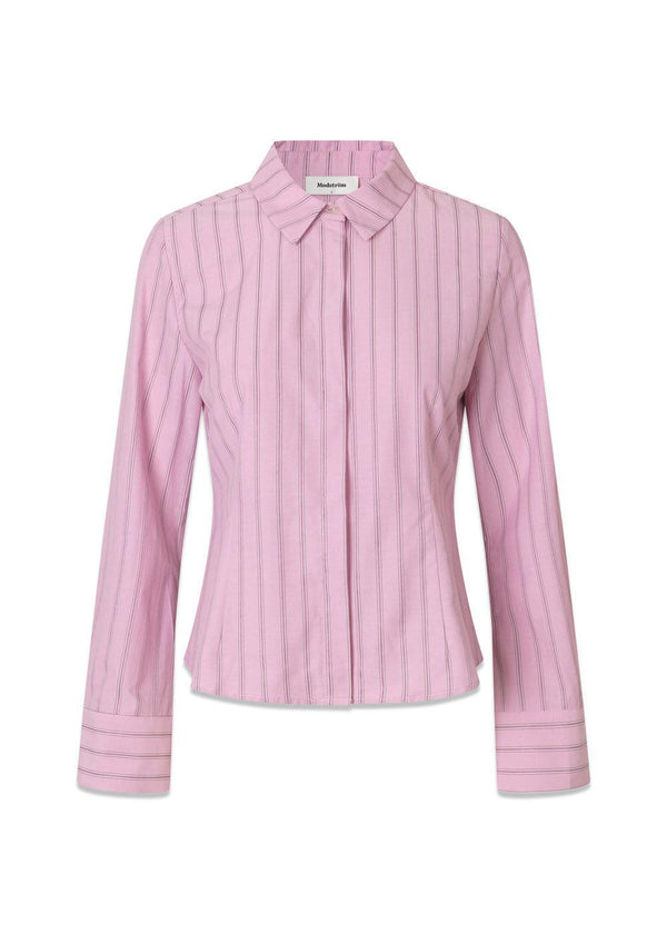 Starleemd shirt - Pink Stripe-Shirts-Modström-Butler Loftet
