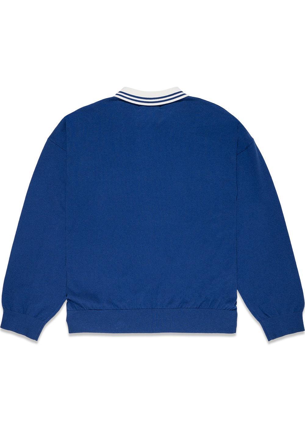 Stoned Island Polo Longsleeve - Cashmere Blue-Sweatshirts-Pas de Mer-Butler Loftet