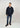 Straight Fit Bowling Collar Shirt - Navy-Shirts-Oscar Jacobson-Butler Loftet