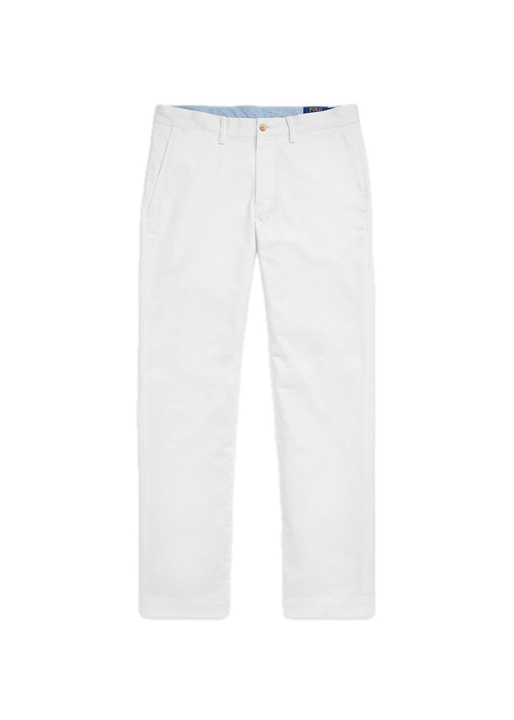 Stretch Straight Fit Washed Chino Pant - White-Pants-Ralph Lauren-Butler Loftet