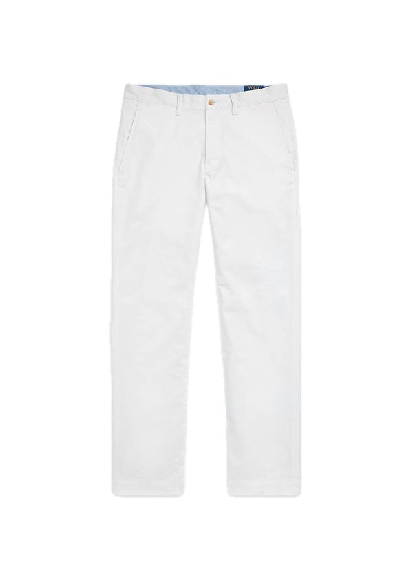 Stretch Straight Fit Washed Chino Pant - White-Pants-Ralph Lauren-Butler Loftet
