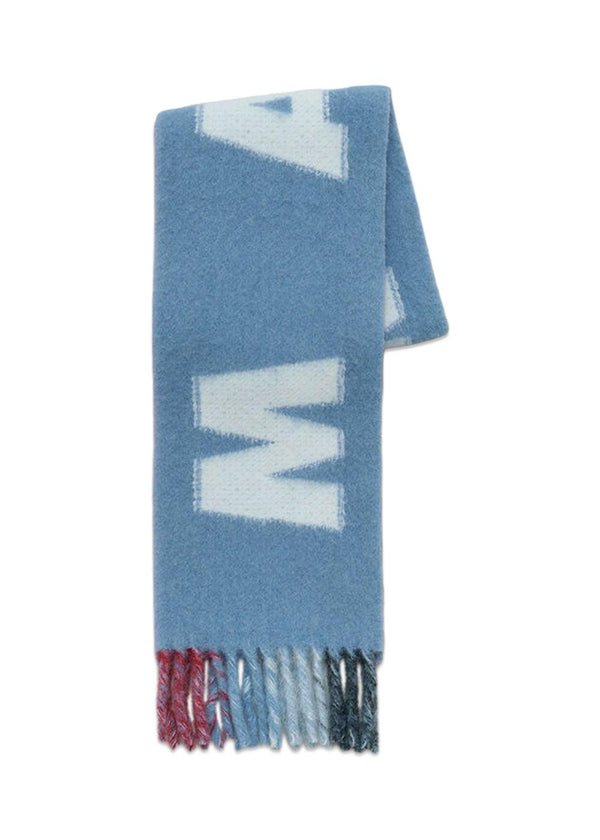Striped Alpaca Wool - Blue Lilac-Scarf-Marni-Butler Loftet