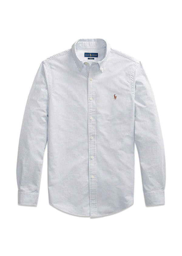 Striped Oxford - Blue Stripe-Shirts-Ralph Lauren-Butler Loftet