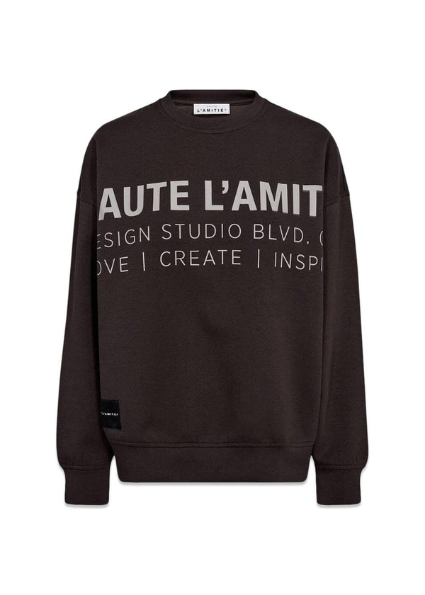 Studio Logo Sweat - Antracit-Sweatshirts-HAUTE L’AMITIÉ-Butler Loftet