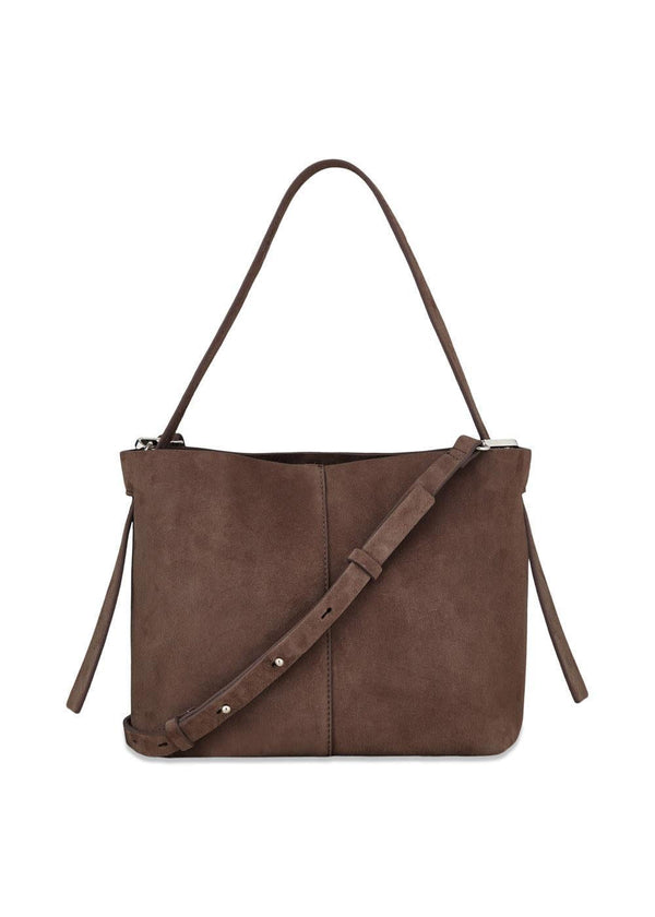Suede Fraya Small Bag - Hot Fudge Brown-Bags-BeckSöndergaard-Butler Loftet