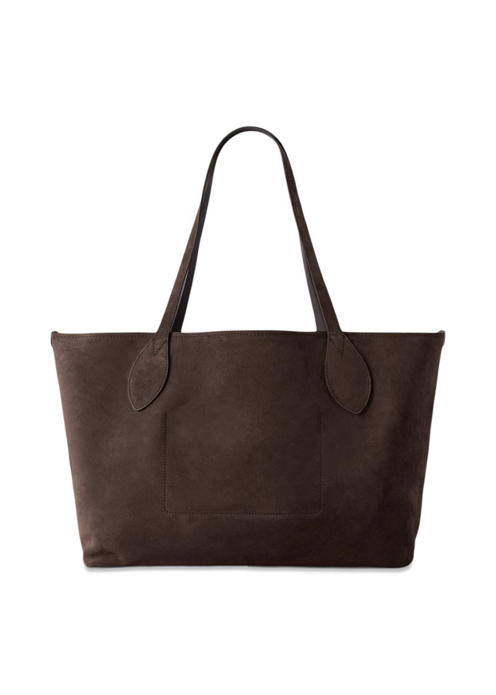 Suede Tote - Chocolate-Bags-Mulberry-Butler Loftet