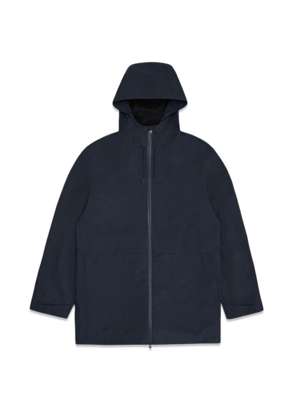 Suva Hardshell Long Jacket W3 - Navy-Outerwear-Rains-Butler Loftet
