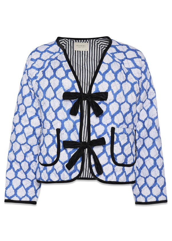 Suvanna Jacket - Blue Leaves