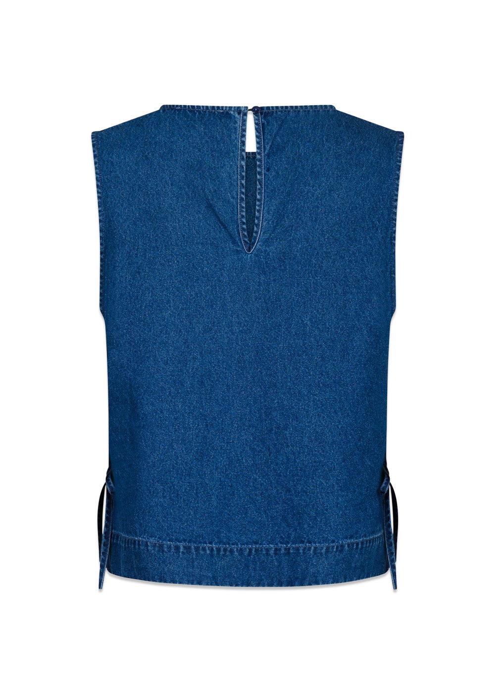 Svetlana Denim Top - Blue