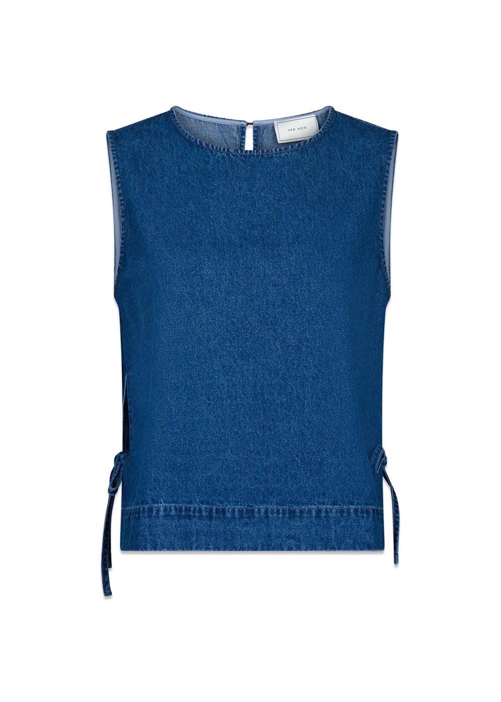 Svetlana Denim Top - Blue