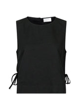 Svetlana linen Top - Black-Top-Neo Noir-Butler Loftet