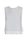 Svetlana linen Top - White-Top-Neo Noir-Butler Loftet