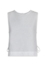 Svetlana linen Top - White-Top-Neo Noir-Butler Loftet