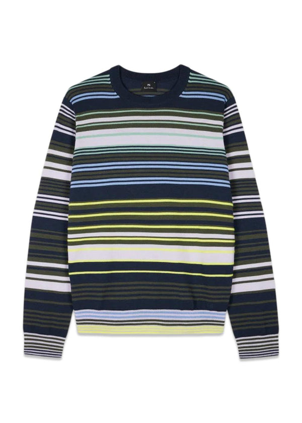 Sweater Crew Neck - Navy-Knitwear-Paul Smith - PS-Butler Loftet
