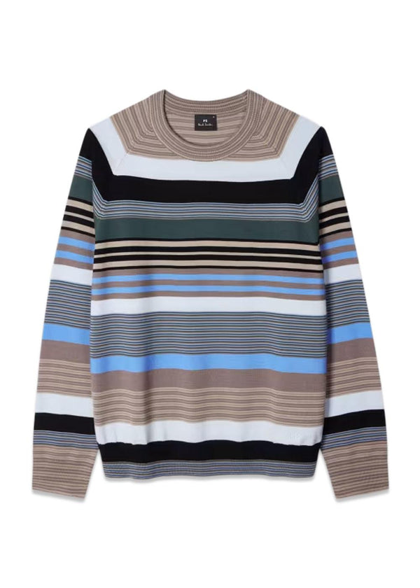 Sweater Crewneck - Taupe-Knitwear-Paul Smith - PS-Butler Loftet