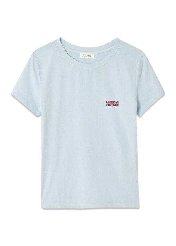 T-SHIRT AJUSTE - Baby Blue-T-shirts-American Vintage-Butler Loftet