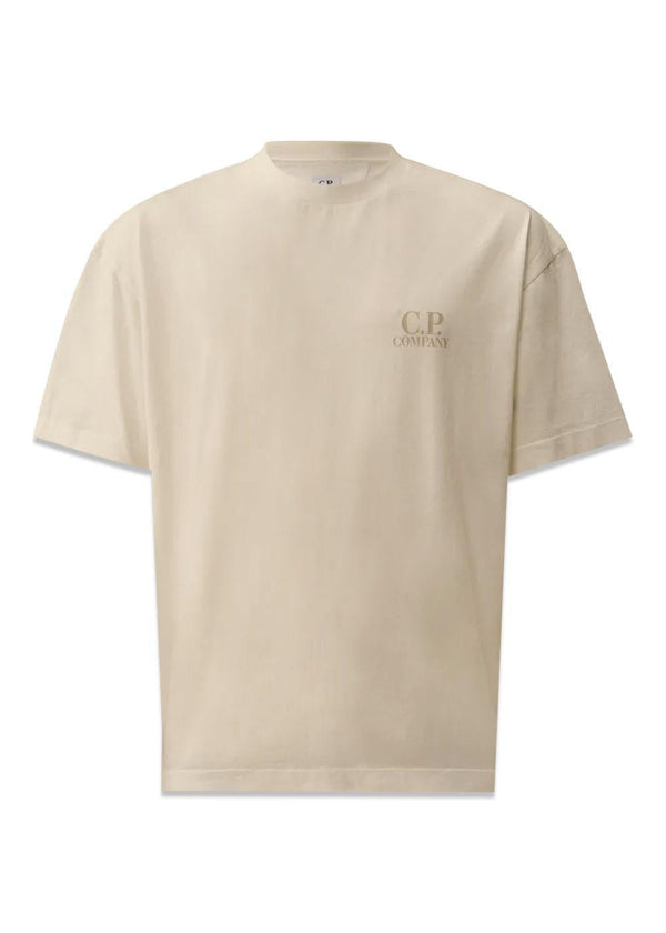 T-Shirt - Short Sleeve - Gauze White-T-shirts-C.P. Company-Butler Loftet