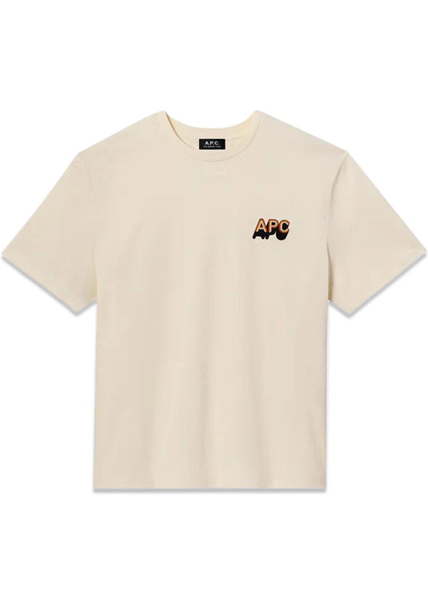 T-shirt 70 s H - Gots Ecru-T-shirts-A.P.C-Butler Loftet