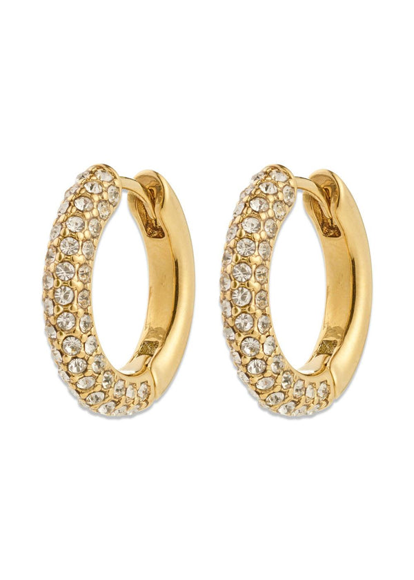 TATUM medium hoops gold-plated - Gold Plated-Jewellery-Pilgrim-Butler Loftet