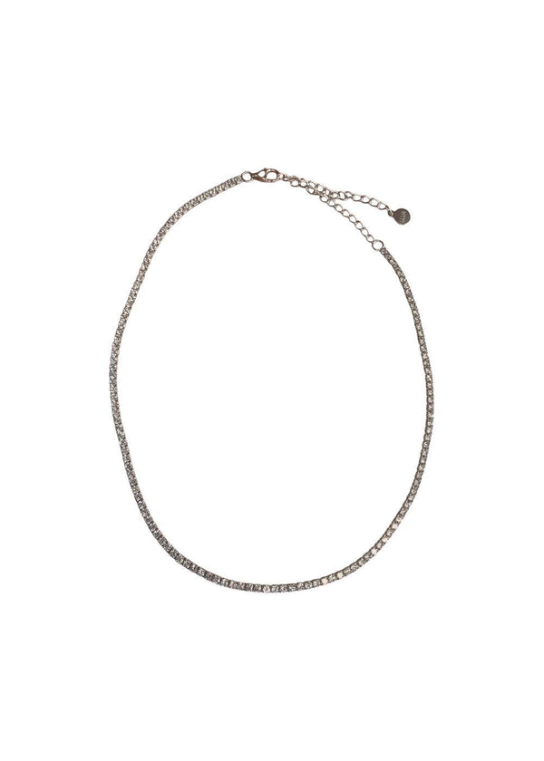 TENNIS CHOKER - White/Goldplated-Jewellery-Lemon Lua-Butler Loftet