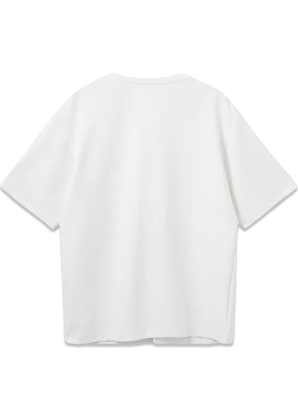 TG Bow Tee - White-T-shirts-The Garment-Butler Loftet