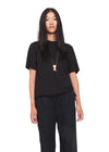 TG Oversized Logo Tee - Black-T-shirts-The Garment-Butler Loftet