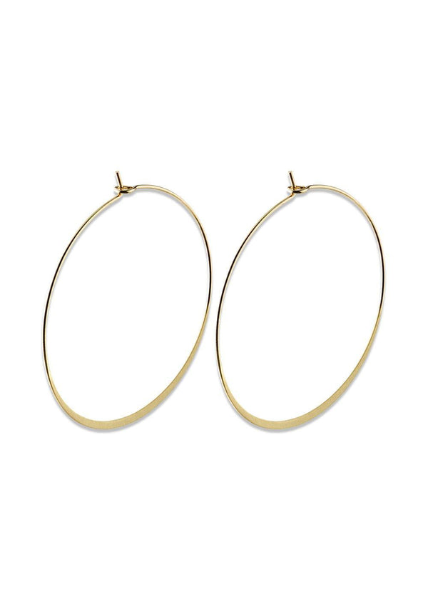 TILLY large hoop earrings gold-plated - Gold Plated-Jewellery-Pilgrim-Butler Loftet