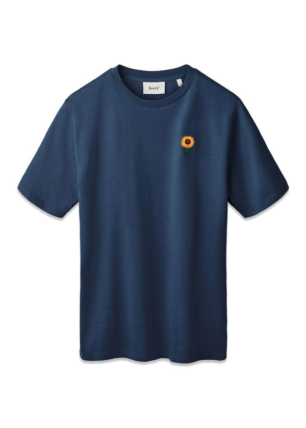 TOURNESOL T-SHIRT - Navy-T-shirts-Forét-Butler Loftet