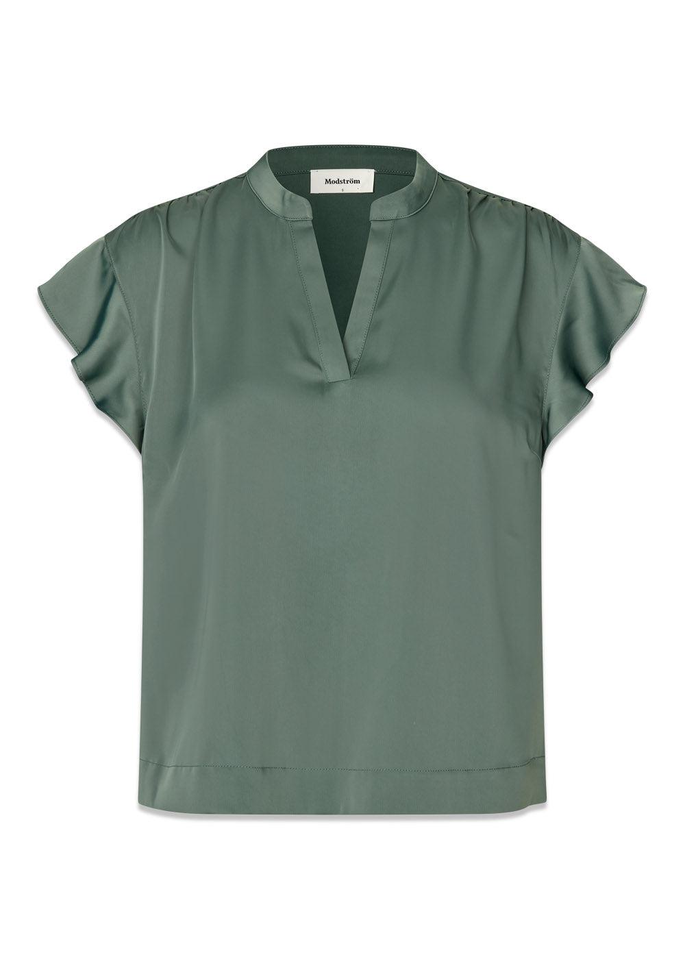 Tailormd SS top - Balsam Green