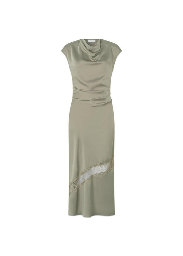 Tailormd lace dress - Moss Gray-Dress-Modström-Butler Loftet