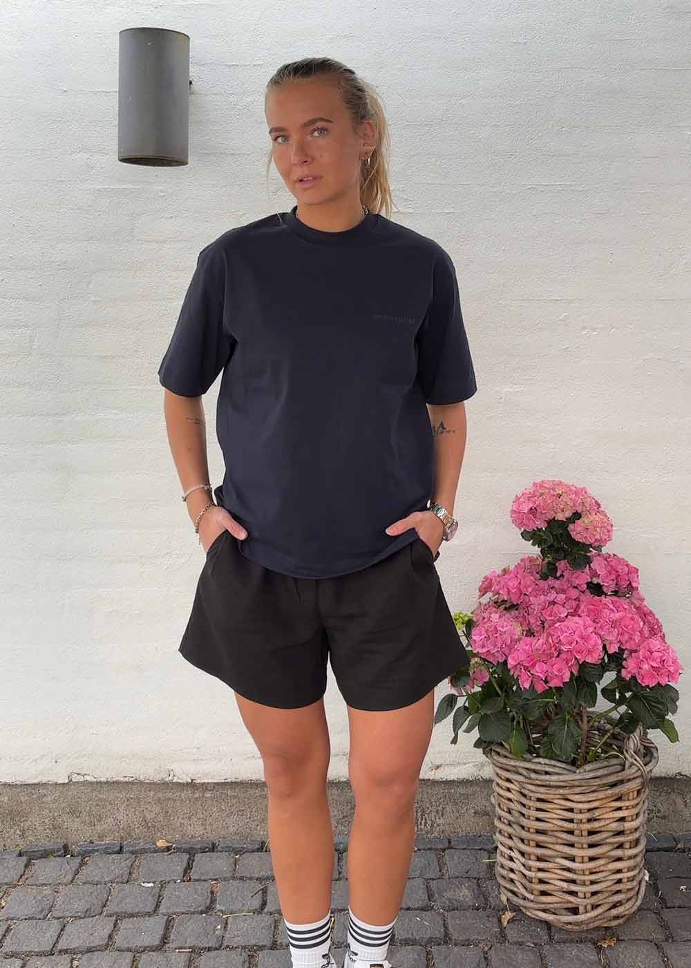 TakodaMD t-shirt - Navy Sky-T-shirts-Modström-Butler Loftet