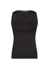 Talia Glitter Knit Top - Black