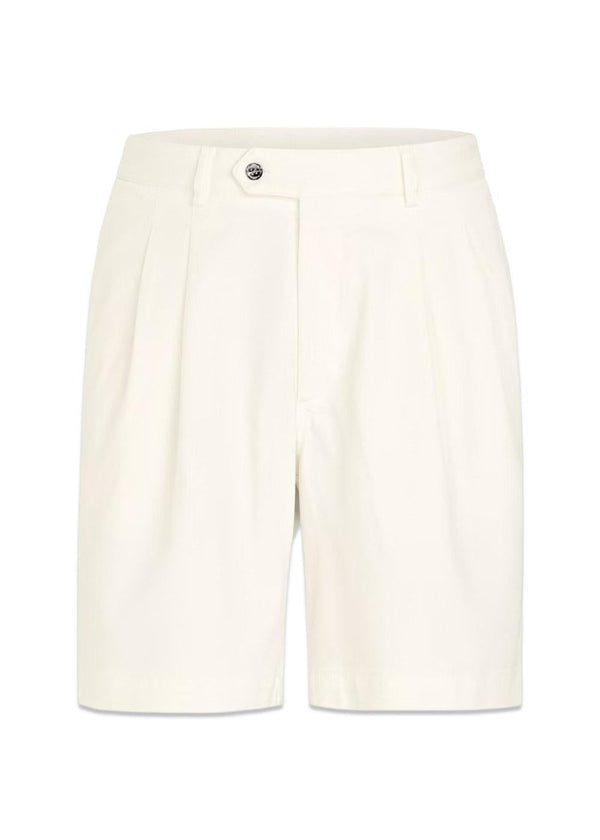 Tanker Pleat Shorts - Snow White-Shorts-Oscar Jacobson-Butler Loftet