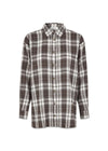 Tappomd shirt - Seal Brown Tartan-Shirts-Modström-Butler Loftet