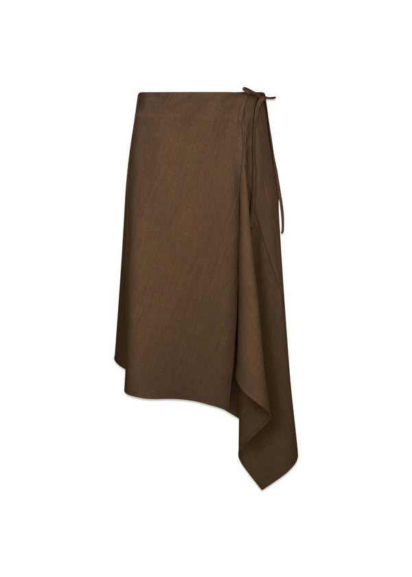 Tarko Skirt - Dusty Brown-Skirts-Neo Noir-Butler Loftet