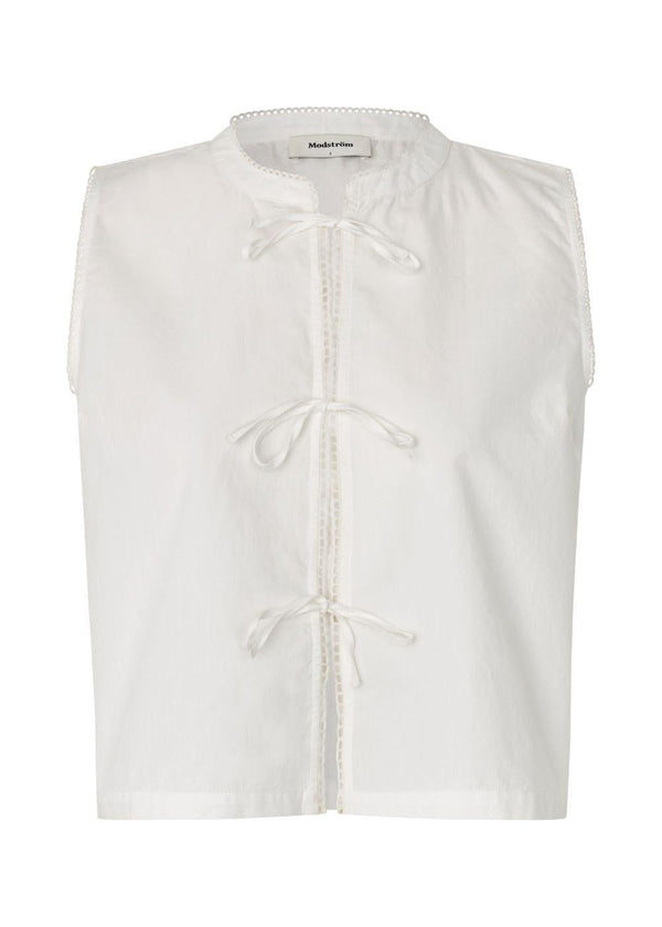 Tessamd top - Soft White-Top-Modström-Butler Loftet