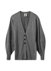 Como Sleeve Cardigan - Grey Melange